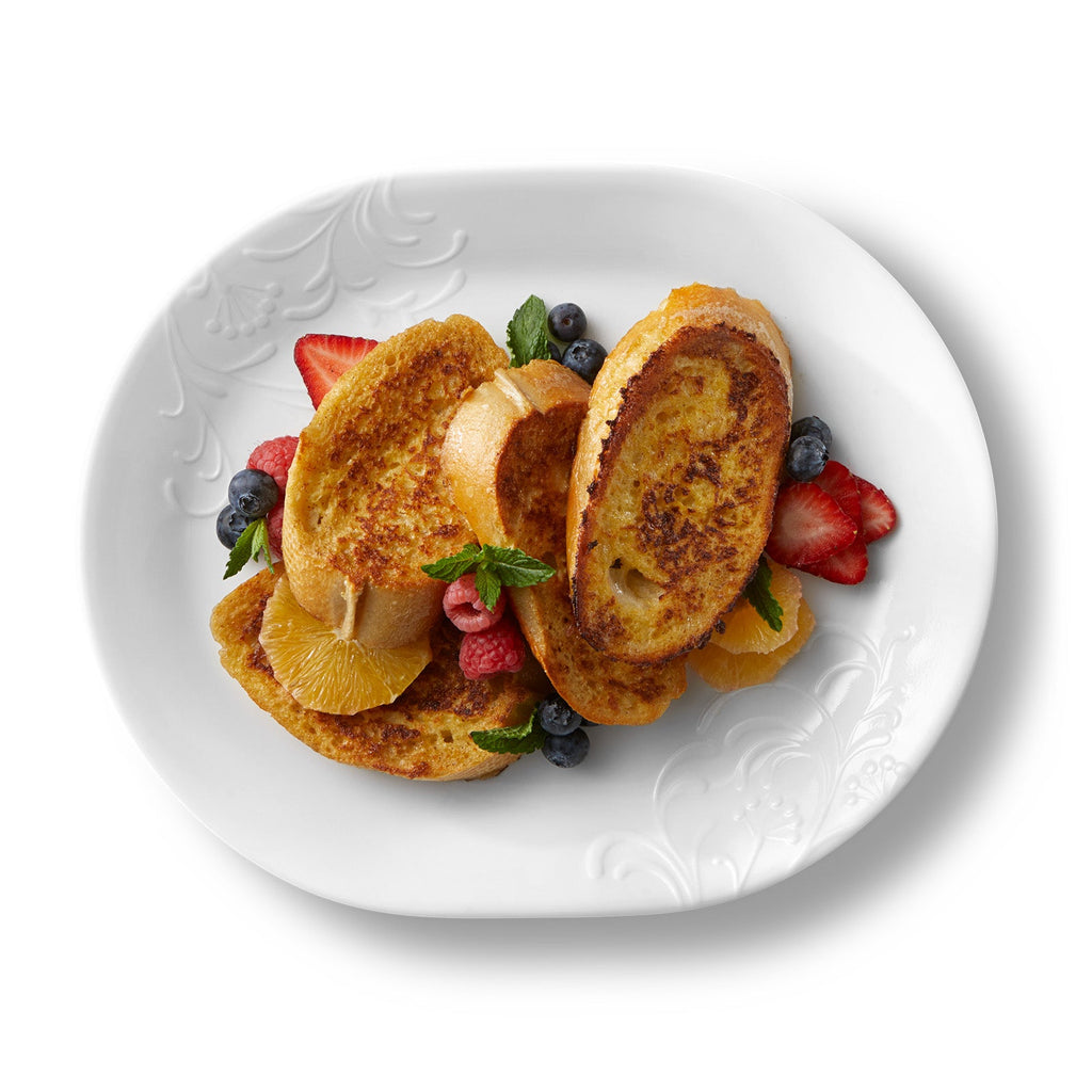 Plats de service floraux gaufrés de 31,1 cm, paquet de 2
