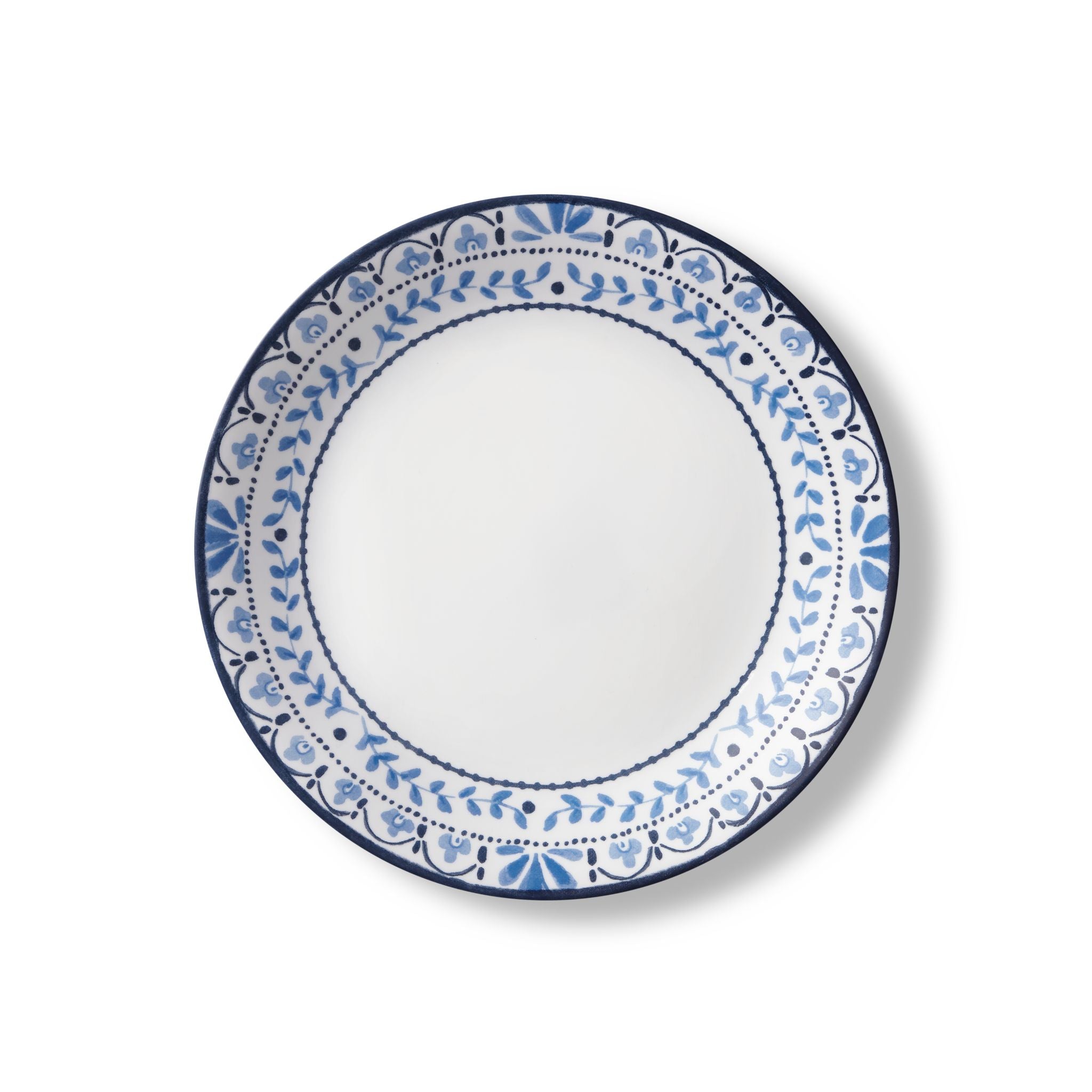 Assiette à salade bleu côtier de 21,5 cm