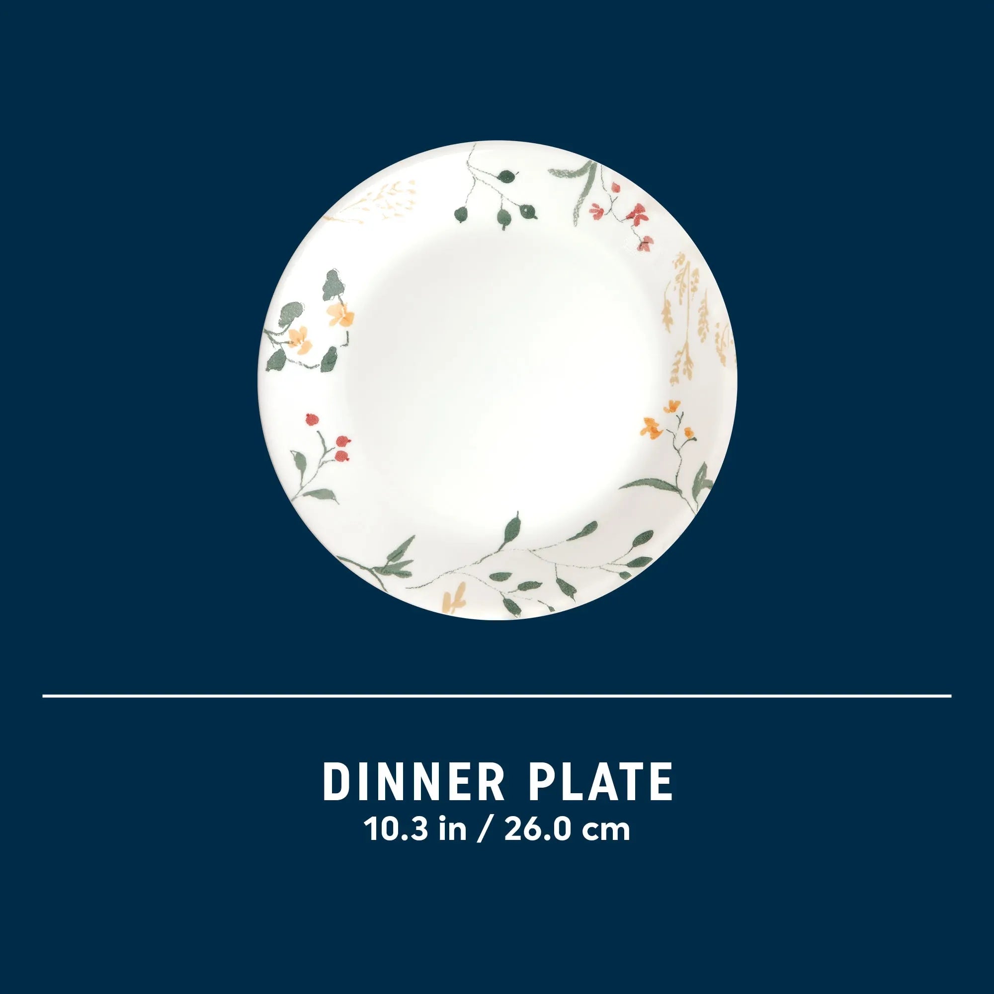 Assiette plate "Fleurs sauvages" de 26 cm
