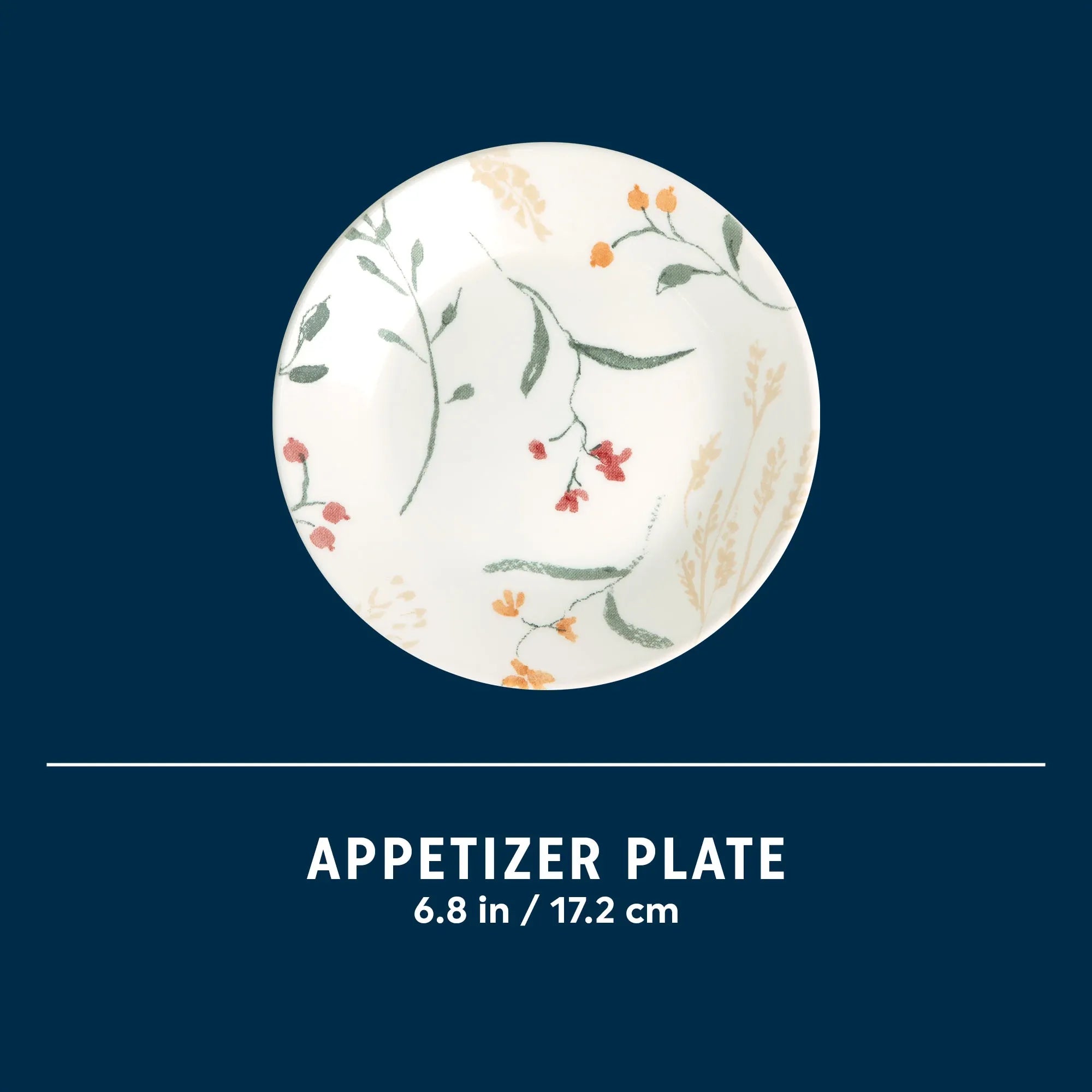 Assiette à apéritif Fleur sauvage de 6,75 pouces