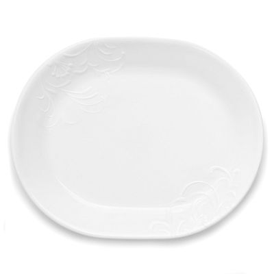 Plat de service floral gaufré de 12,25 po