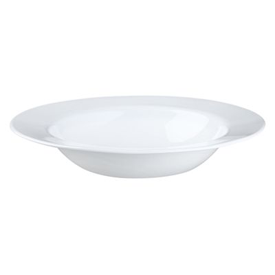 Bol à soupe bordé blanc éclatant de 828 ml