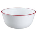 Bol à soupe à rebord rouge rubis de 800 ml