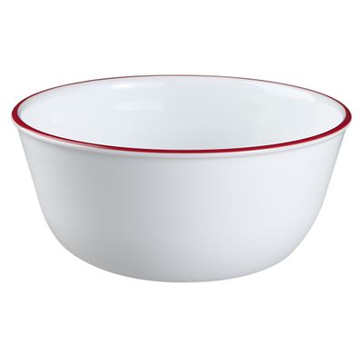 Bol à soupe à rebord rouge rubis de 800 ml