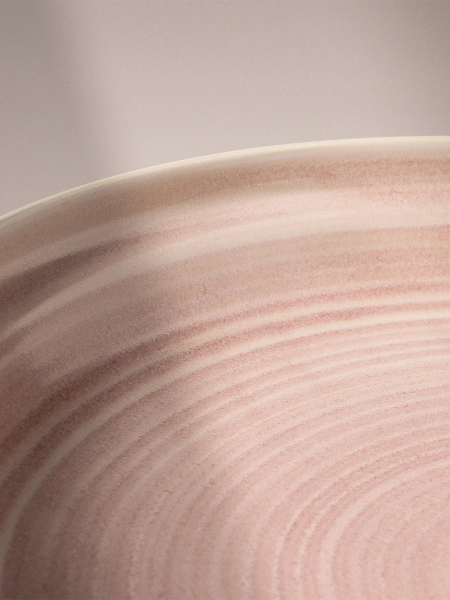 Grand saladier en argile rose - XL