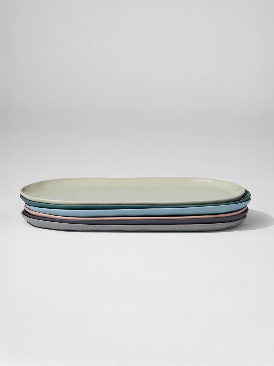 Plat Ovale Nuage en Pierre - Grand