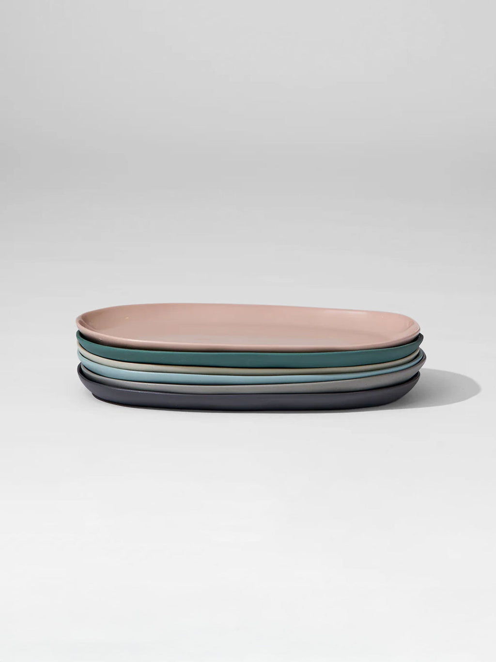 Grand plat ovale Cloud en Charbon - Moyen