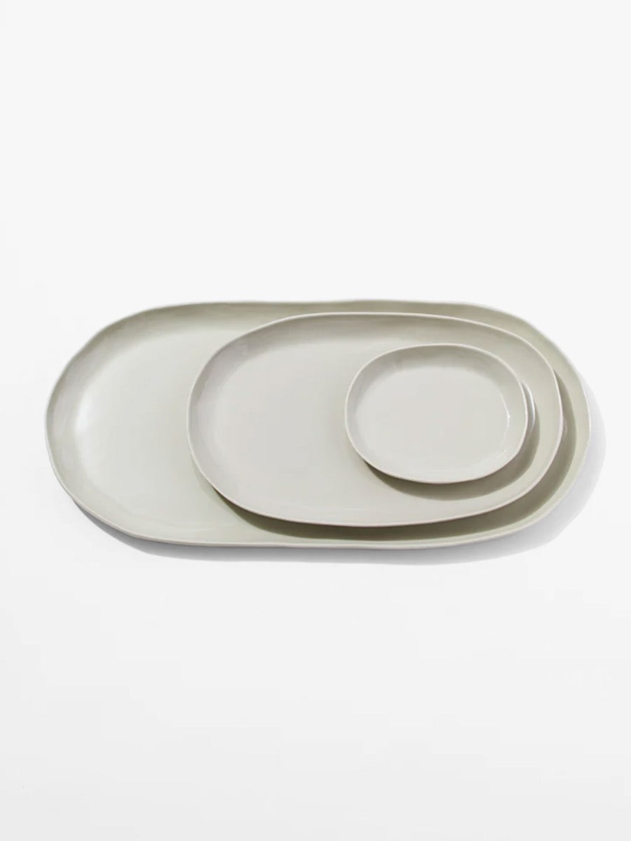 Plat ovale Cloud en pierre - Petit